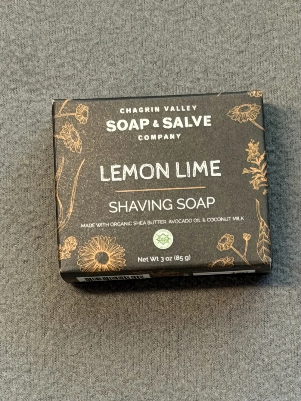 New Chagrin Valley Soap & Salve Company Lemon Lime Shaving Soap - Full Size